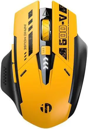 Inphic A9 Bluetooth 3 Mode Mouse Silent Charging Mechanical Feel Wireless Mouse A9