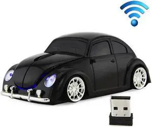 CM0010B 1200 DPI 3-keys Car Shape Wireless Mouse (Black)