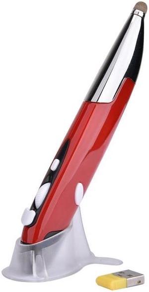 PR-06 4-keys Smart Wireless Optical Mouse with Stylus Pen Function (Red)
