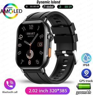 NFC Bluetooth Call Smart Watch Men 320*385 HD Screen Fitness Tracker IP68Waterproof Fashion Women SmartWatch For Android IOS
