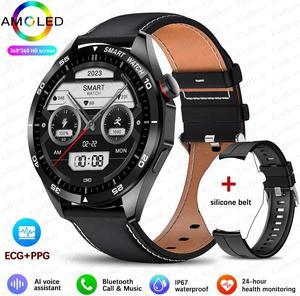 For Watch 4 Bluetooth Call Smartwatch Men 1.43 inch AMOLED HD Screen GPS SportFitness Watch IP68 Waterproof Smart Watch 2024