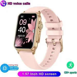 Smartwatch Men Women 1.57Inch HD Screen Health Monitoring Fitness Tracker Voice Assistant Bluetooth Call Sports Smart Watch