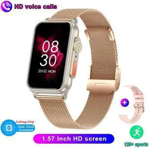 Smartwatch Men Women 1.57Inch HD Screen Health Monitoring Fitness Tracker Voice Assistant Bluetooth Call Sports Smart Watch