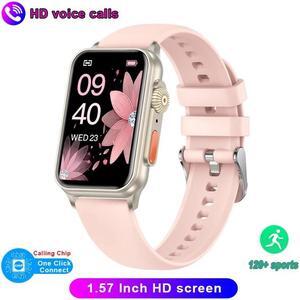 Smartwatch Men Women 1.57Inch HD Screen Health Monitoring Fitness Tracker Voice Assistant Bluetooth Call Sports Smart Watch