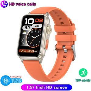 Smartwatch Men Women 1.57Inch HD Screen Health Monitoring Fitness Tracker Voice Assistant Bluetooth Call Sports Smart Watch