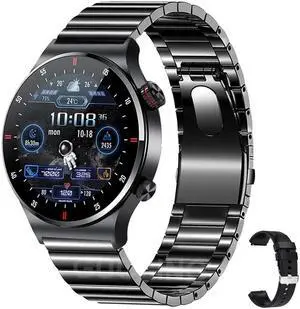 GPS ECG+PPG Bluetooth Call Smart Watch Men 2024 Sports Bracelet NFC Waterproof Custom Watch Face Men SmartWatch For IOS Android