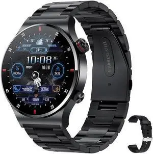 GPS ECG+PPG Bluetooth Call Smart Watch Men 2024 Sports Bracelet NFC Waterproof Custom Watch Face Men SmartWatch For IOS Android