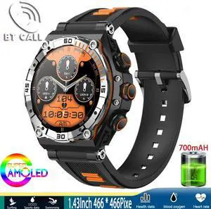 Smart Watch Men 1.43" 466*466 AMOLED HD Screen IP68 Waterproof 700mAh Battery Ultra Long Standby Bluetooth Call Smartwatch Smart Watch Men 1.43" 466*466 AMOLED HD Screen IP68 Waterproof 700mAh Battery Ultra Long Standby Bluetooth Call Smartwatch