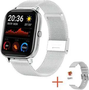 Smart Watch Women Men 1.69"Full Touch Bluetooth Call Fitness Tracker Heart Rate Monitor Blood Pressure Ladies Smartwatch