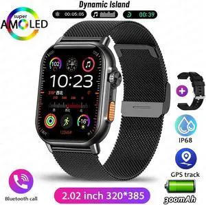 NFC Bluetooth Call Smart Watch Men 320*385 HD Screen Fitness Tracker IP68Waterproof Fashion Women SmartWatch For Android IOS
