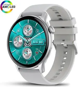Ladies Smartwatch 466*466 AMOLED Screen Moment Display Time Bluetooth Call Watches NFC Men IP68 Heart Rate Smart Watch sport