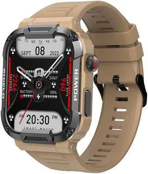 Mk66 Smart Outdoor Three-Proof Watch Dual-Mode Call Bluetooth Outdoor Waterproof Multi-Function Watch