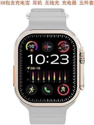 X8 Ultra Bluetooth Call 1.96 &Quot;Heart Rate Monitoring Independent Card Compass S8 Watch