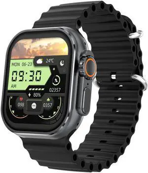 Iw9 Ultra Smart Watch Bluetooth Calling Amoled Screen Heart Rate Blood Pressure Monitoring Payment Nfc Access Control