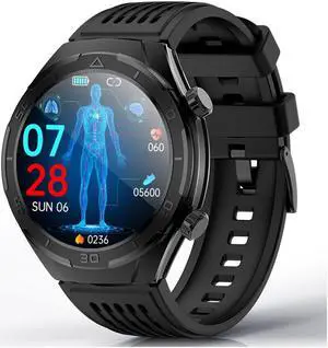 Fd02 Sleep Aid Smart Watch Blood Glucose Uric Acid Ecg Bluetooth Call Sos One Key Call Watch
