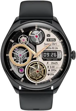 Smart Watch Mt55 Bluetooth Calling 1.43-Inch Amoled Music Calendar Weather Watch Ring