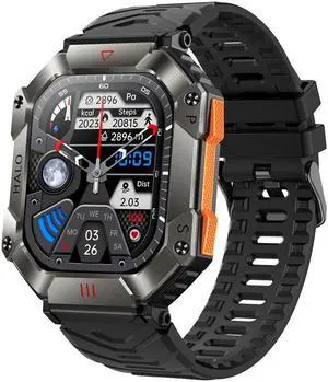 Kr80 Smart Watch Bluetooth Calling Heart Rate Blood Pressure Compass Altitude Air Pressure Outdoor Three-Proof Watch