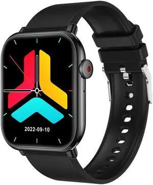 Qx9 Smart Watch Bluetooth Calling 1.96-Inch Full Screen Voice Assistant Built-In Game Calculator