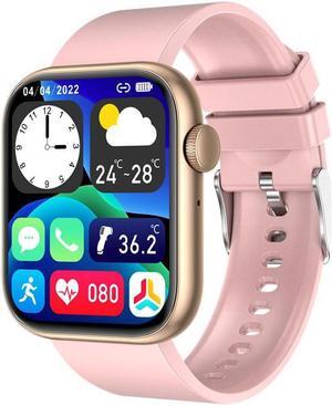Smart Watch Qx7 Bluetooth Calling Body Temperature Heart Rate Blood Oxygen Monitoring Voice Assistant Sports