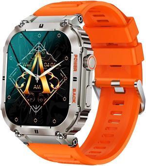 K57pro Bluetooth Talk Smartwatch Music Weather 1.96 Inch Heart Rate Blood Pressure Blood Oxygen Sports Watch