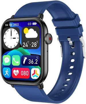 Qx9 Smart Watch Bluetooth Calling 1.96-Inch Full Screen Voice Assistant Built-In Game Calculator