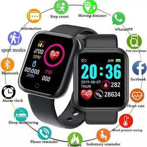 Y68 Smart Bracelet D20s Macaron Bluetooth Heart Rate Sport Step Counting Information Reminder Smart Bracelet