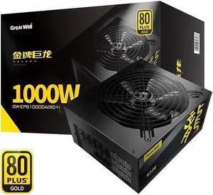 Great Wall Dragon 1000Da Rated 1000W Electric Competition 80Plus Gold Full Module Mute Power Supply