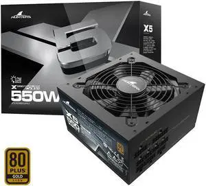 Great Wall X5 Gold Rated 550W Full Mode Power Wide Single 12V Silent Desktop Power Supply
