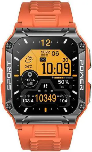 Nx6 Smart Watch Bluetooth Call Compass Heart Rate Blood Pressure Waterproof 1.95 Inch Men's Watch
