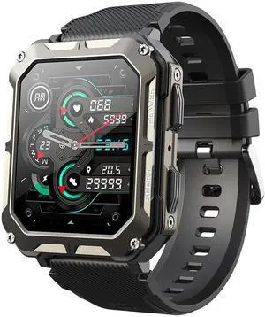C20pro Smart Watch Outdoor Three-Proof Call Pedometer Heart Rate Blood Pressure Square Men's Photo Watch