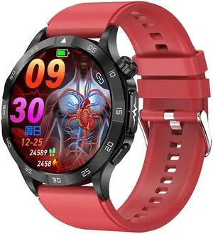 Et381 Smart Watch Ecg Bluetooth Calling Blood Oxygen Uric Acid Blood Lipid Body Temperature Heart Rate Boys Watch