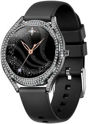 1.28 Inch V66 Smart Watch Heart Rate Bluetooth Call Waterproof Women Silicone Bracelet