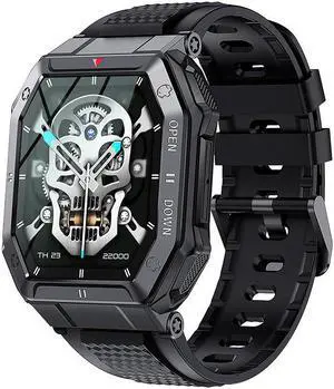 K55 Smart Watch Heart Rate Blood Pressure Blood Oxygen Bluetooth Calling Pedometer Outdoor Sports Men Silicone Bracelet