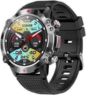 Kr10 Smart Watch Blood Pressure Blood Oxygen Heart Rate Waterproof Pedometer Bluetooth Call Men's Photo Watch