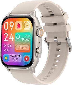 Hk95 Bluetooth Call Smart Watch 1.95 Inch Heart Rate Blood Pressure Blood Oxygen Sleep Detection Men's Watch