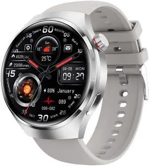 Gt4pro Round Screen Smart Watch Bluetooth Call Heart Rate Detection Blood Pressure Waterproof Sports Men's Watch