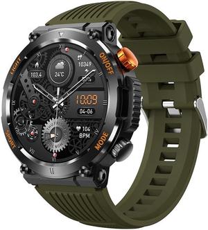 Ht17 Smart Watch Outdoor Heart Rate Blood Pressure Sports Round Bluetooth Calling Three-Proof Men's Watch