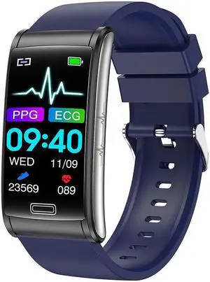 E600 Smart Bracelet Non-Invasive Blood Glucose Ecg Blood Oxygen Blood Pressure Monitoring Pedometer Waterproof Men's Watch