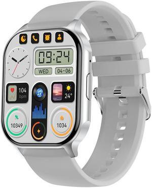 Hk26 Smartwatch 2.04 Inch Smartwatch Heart Rate Blood Pressure Pedometer Sports Watch For Men