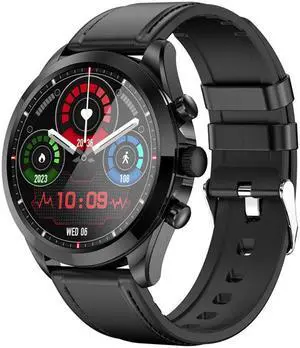 Et440 Smart Watch Bluetooth Call Blood Sugar Heart Rate Blood Pressure Blood Oxygen Pedometer Silicone Bracelet