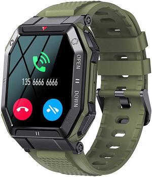 K55 Smart Watch Heart Rate Blood Pressure Blood Oxygen Bluetooth Calling Pedometer Outdoor Sports Men Silicone Bracelet
