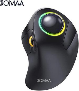 Wireless Trackball Mouse Rechargeable 2.4G Bluetooth Dual Mode Luminous Mouse For Laptop Tablet Pc