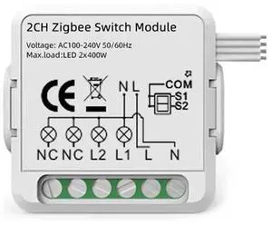 Smart Switch Module For Alexa / Google Home / Tuya Smart Life APP 2CH Zigbee