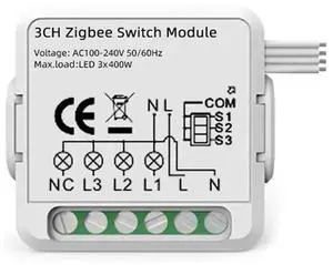 Smart Switch Module For Alexa / Google Home / Tuya Smart Life APP 3CH Zigbee