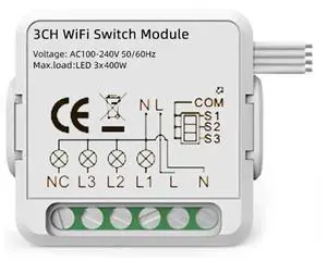 Smart Switch Module For Alexa / Google Home / Tuya Smart Life APP 3CH WiFi