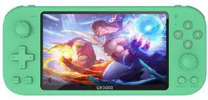 RG3000 Handheld Game Console Support Double Handle Mini Game Console RG3000 Green (Green)
