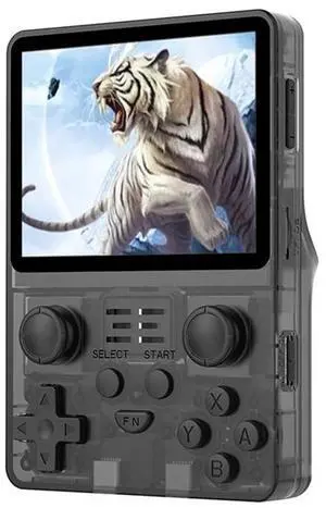 RGB20S  3.5-Inch IPS Screen Retro Open Source Handheld Game Console 16GB+64GB 15,000 Games (Black)