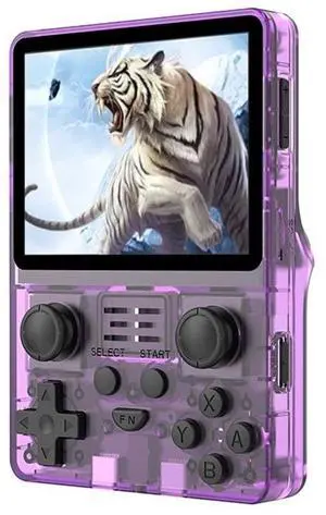 RGB20S  3.5-Inch IPS Screen Retro Open Source Handheld Game Console 16GB Without Game (Purple)
