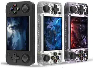 ANBERNIC RG35XX H Handheld Game Console 3.5 Inch IPS Screen Linux System 64GB+128GB (Black)