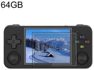 RG35XX H Handheld Game Console 3.5 Inch IPS Screen Linux System 64GB (Black)